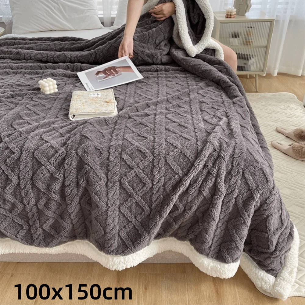 

Подарки, мягкое теплое одеяло, уютное нечеткае двустороннее одеяло из шерпа, толстое теплое флисовое одеяло, уютное домашнее одеяло