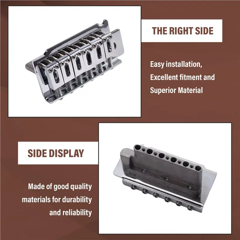A99I-Guitar Tremolo Bridge 51.5Mm 2-Point Design 36Mm Short Zinc Block For Squier Electric Guitar Accessories