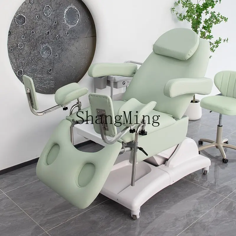 

HJ new modern solid wood beauty salon nursing bed multi-functional lifting electric beauty bed