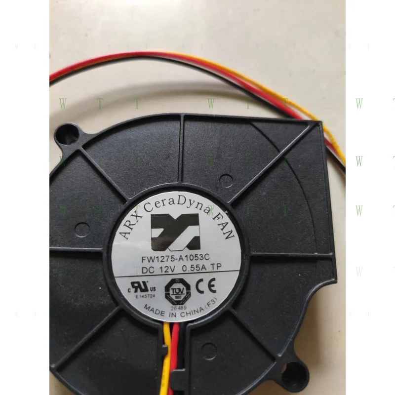 H 1 PCS For ARX Fan FW1275-A1053C DC12V 0.55A centrifugal  fan cooling fan 3 pin