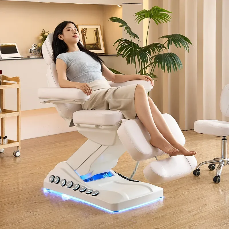for Electric Beauty Bed Special Body Massage Embroidery Bed for Beauty Salons Automatic Lifting Medical Beauty Micro Plastic