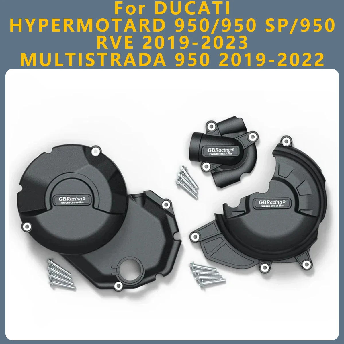 

Motorcycle Engine Cover Clutch Cover Protection For Ducati HYPERMOTARD 950/950 SP/950 RVE 2019-2023 MULTISTRADA 950 2019-2022