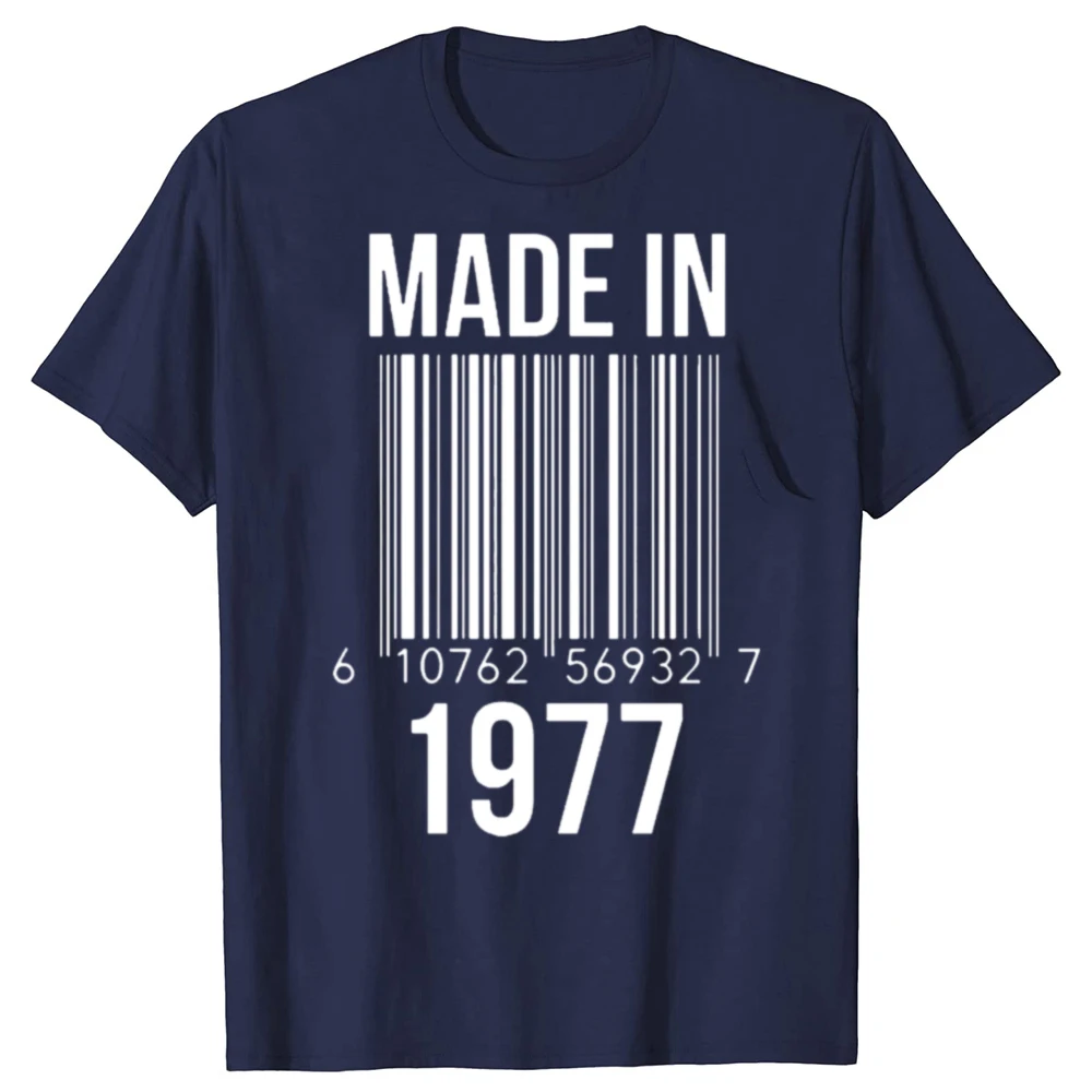 ولد في 1977 ريترو طبعة محدودة تي شيرت ريترو الشريط عيد ميلاد 1977 الرجال المحملة موضة صالح الصيف قصيرة الأكمام القطن التي شيرت للجنسين #2