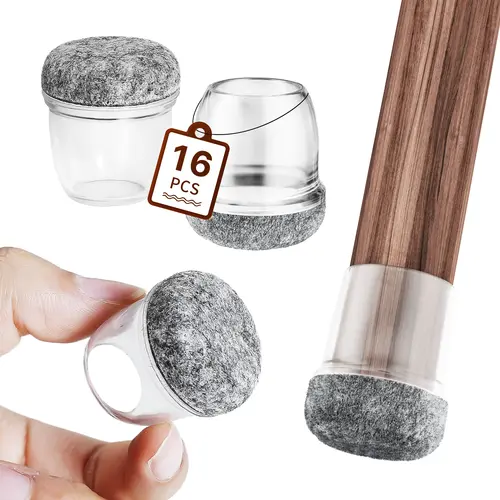 16PCS Silicone Chair Leg Caps Non-Slip Prevent Scratches Silent  Hardwood Floor Protector Waterproof Felt Furniture Feet Pad - Image 8