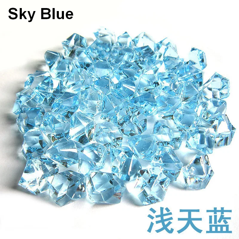 200 Stück 6 x 9 mm Acrylstein Fake Ice Rocks Kristall Edelsteine Vasenfüller DIY Dekor für Aquarium Heimdekoration Crushed Diamond – Detail 11