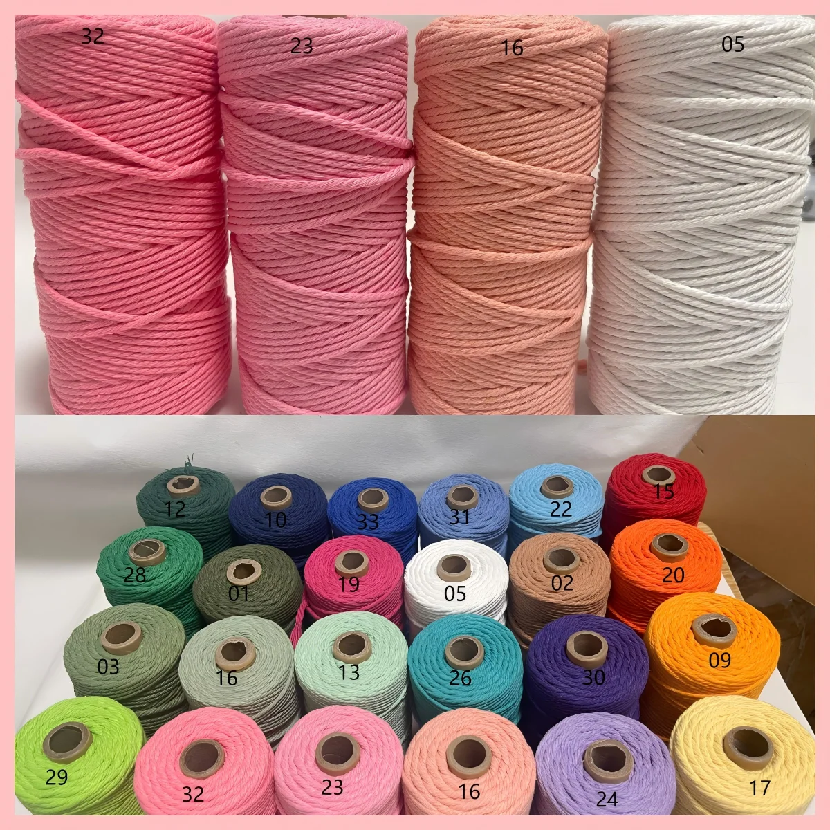 Bunte Makramee-Schnur aus Naturbaumwolle für Haustierseile, Katzen-Klettergerüst, Makramee-Handarbeit, Strickarbeiten, Indoor-Hängenest, Haustierzubehör