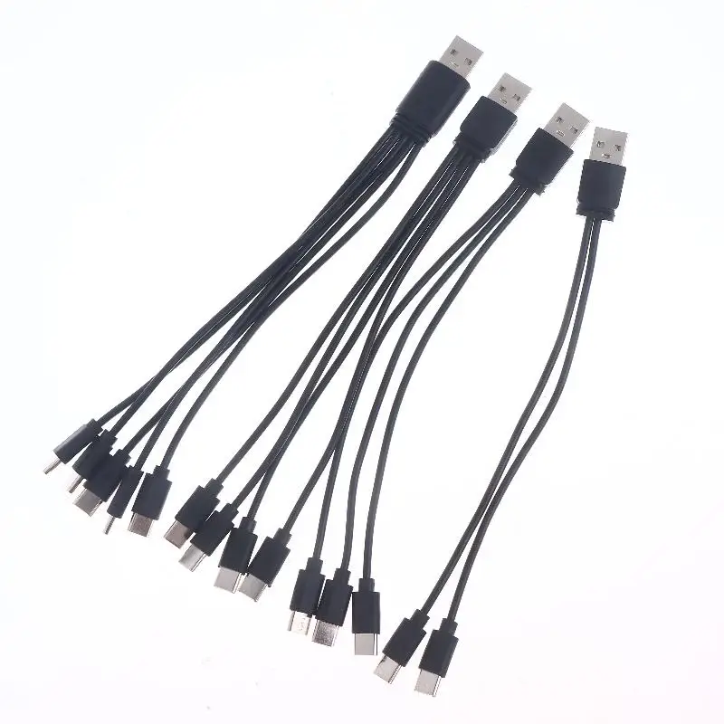 1/2Pcs 20cm USB To Type-c Splitter Adapter Cable 2/3/4/5 Port USB C Splitter Cable USB To Type C Multiple Charging Cable
