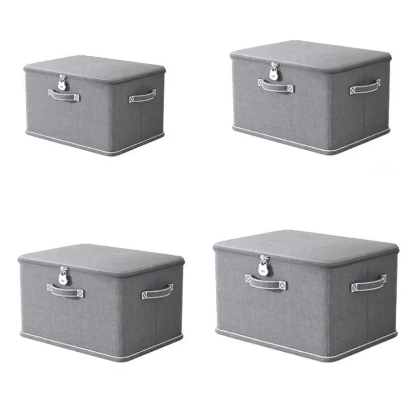 [TG823]Large Foldable Fabric Storage Box Multi Purpose Closet Organizer Lockable Sex Toy Storage Box With Password