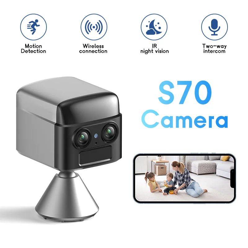3MP HD 4G Mini Camera Indoor WIFI Night Vision Surveillance Security Monitoring  Low Power Home Camera