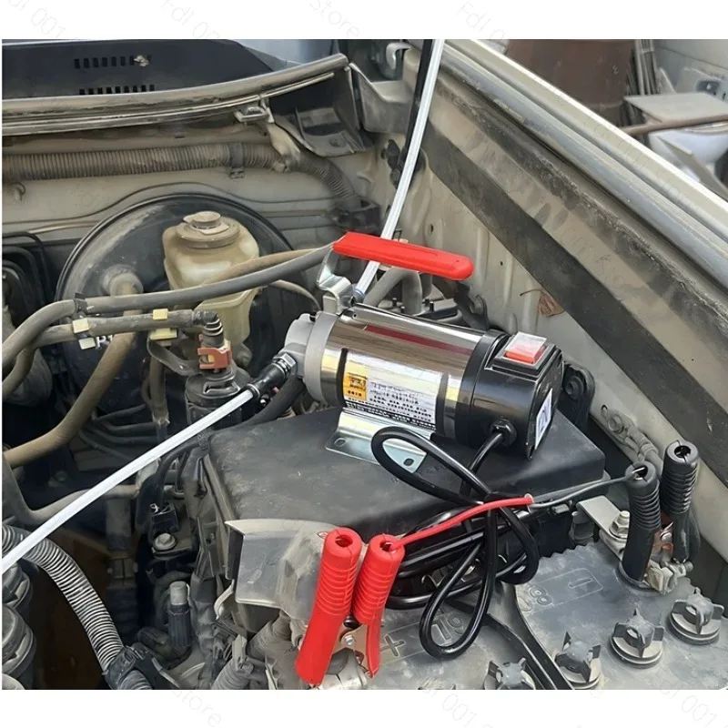 TOP-12A Small DC Motor Oil  12V/24V220V Gear Oil  Electric Cycloidal Pump Hydraulic Oil Reducer Auto Refueling Pump 200W