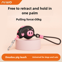 AiWo Pet Dog Leash Portable Retractable Cat Leash Cute Compact Shape Reflective Explosion-proof Impact Outdoor Retractable Leash