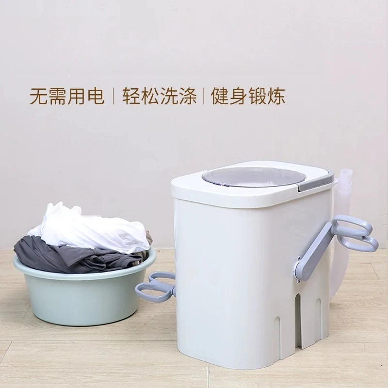 

Manual Hand Crank Washing Machine No Electricity Needed Small Portable Laundry Washer For Socks Dorm Travel