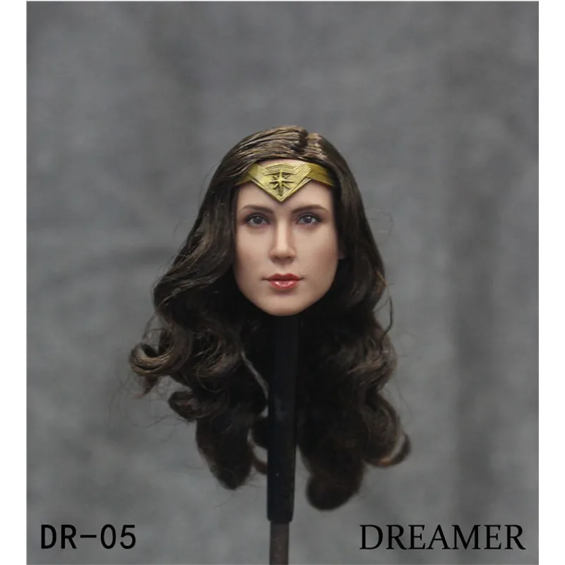 Gal Gadot Head 1/6 Europe Sculpture Carving Dreamer DR-05 for 12inch Female Soldier Dolls Body Action Figure Collection In Stock