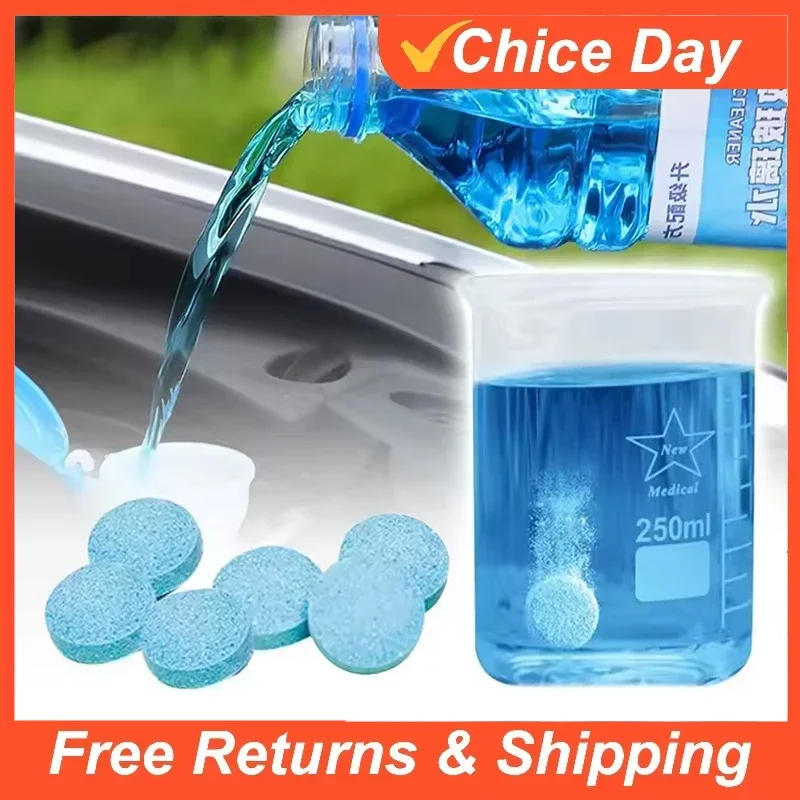 Effervescent Auto Glass Cleaner Tablets for BMW/Audi/Toyota – Windshield Wiper & Toilet Stain Remover, Universal Car Care Amagi
