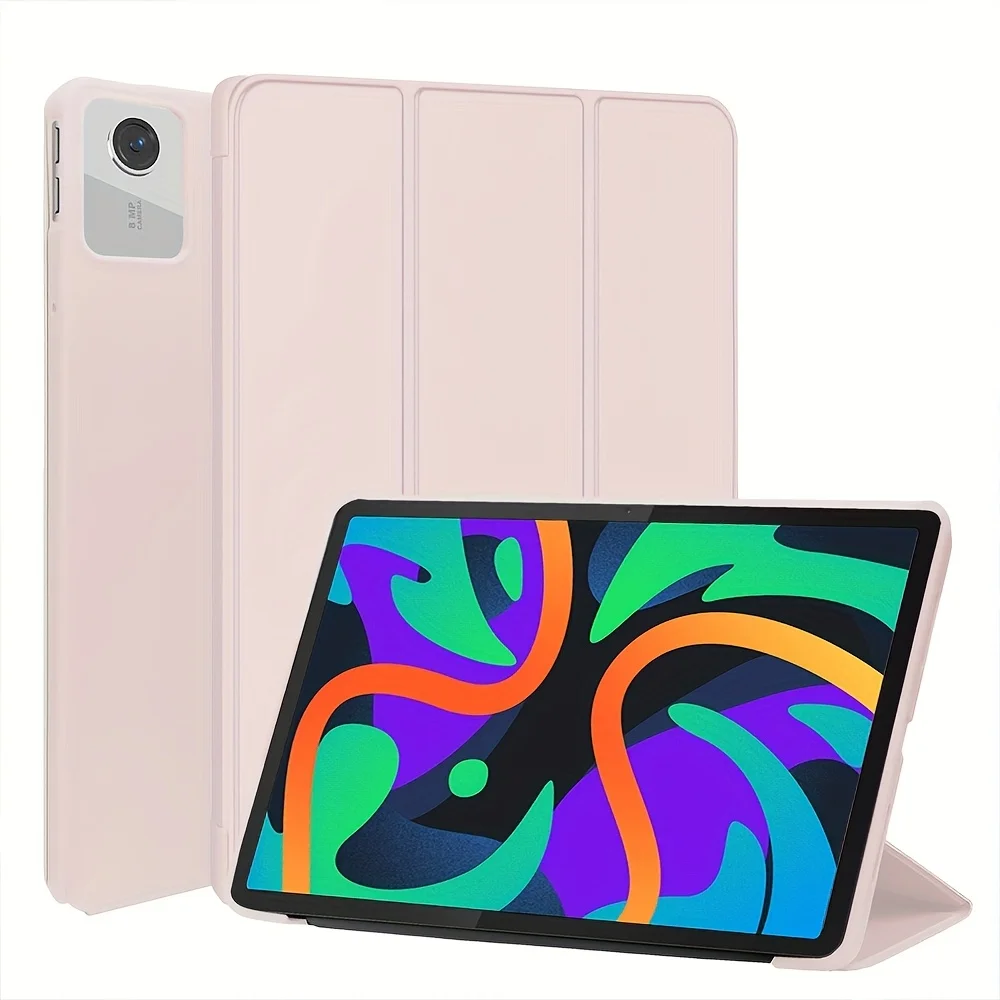 

For Lenovo Tab Idea 11 Case TB-336ZU Trifold Magnetic Stand Smart Tablets Cover For Lenovo Xiaoxin Pad 2025 Case Macaroon Color