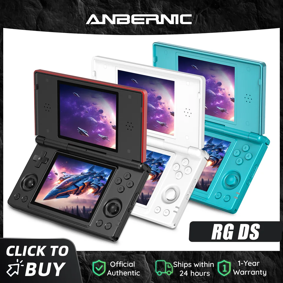 Anbernic RG DS Retro Video Game Console 4 Inch IPS Dual Multi