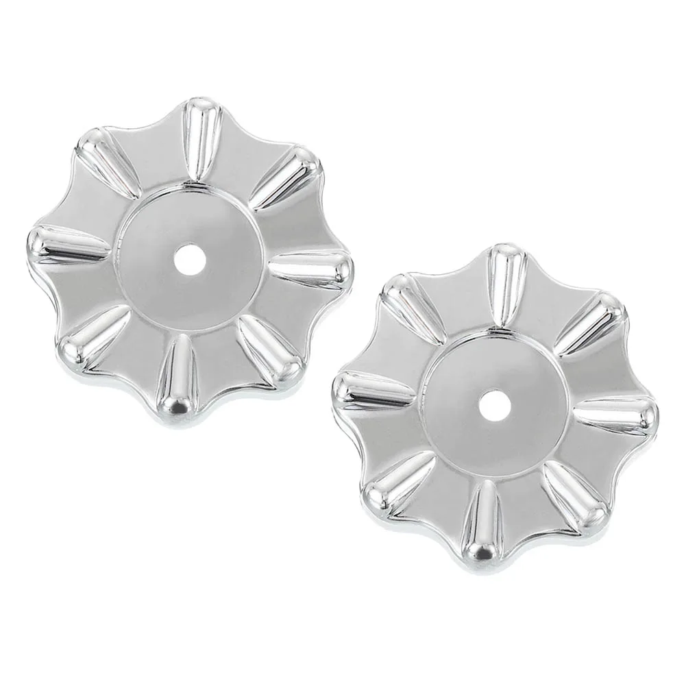 2pcs Knob Handles Manifold Gauges Plastic Round Round Wheel Design Square Mounting Port Wheel Handle 13mm Height