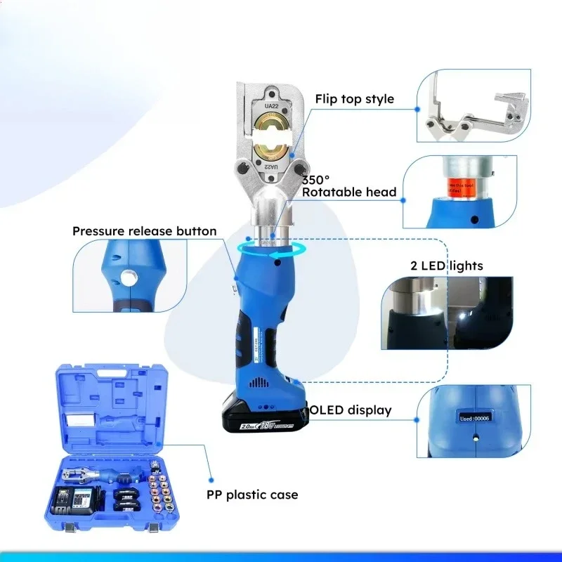 ed Hydraulic Acssories Crimping Tools Copper Aluminum Cle Patch Crimpers