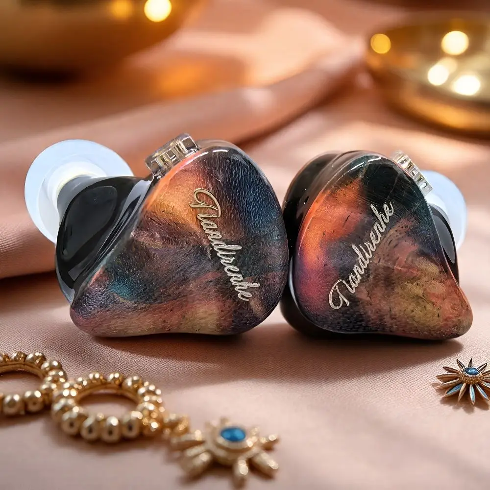 Tianrenhe TD19s البريليوم الحجاب الحاجز الراتنج خشب مستقر عالية الدقة باس سماعات 0.78 مللي متر داخل الأذن سدادات الموسيقى ملف واحد