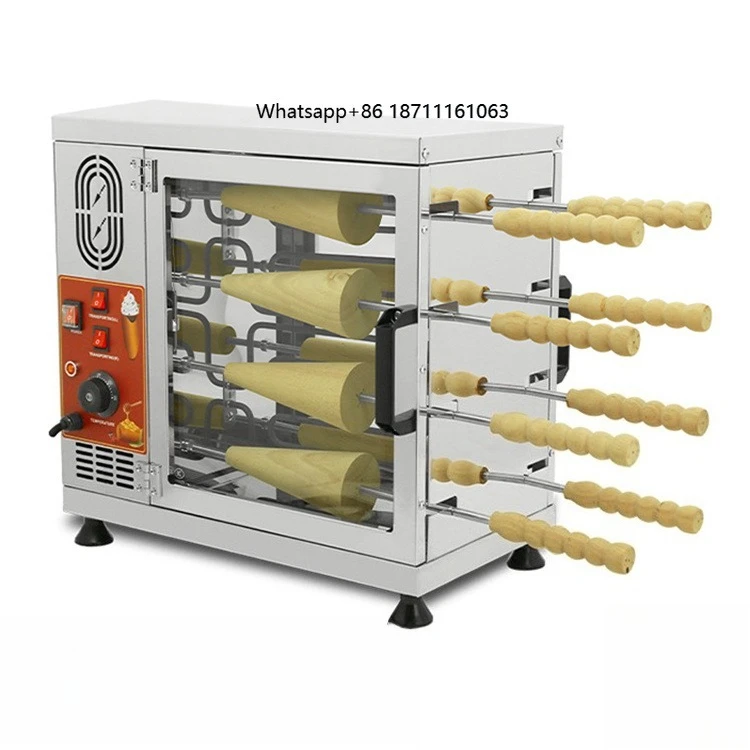 8 Roller Good Performance and High Quality Bakery Oven Kurtos Kalacs Grill Roll Machine Chimney Cake Machine