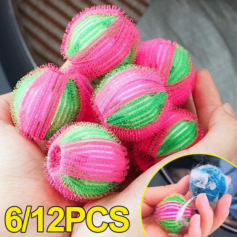 Nylon Hair Remover Laundry Balls Washing Machine Fluff Hair Catcher Lint Filter Laundry Ball Dirty Collection Cleaning Balls