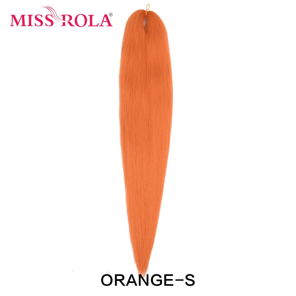 Miss Rola Synthetic Single Color Stretched Jumbo Braiding Hair Kanekalon Pink Twist Braid Hair Extension