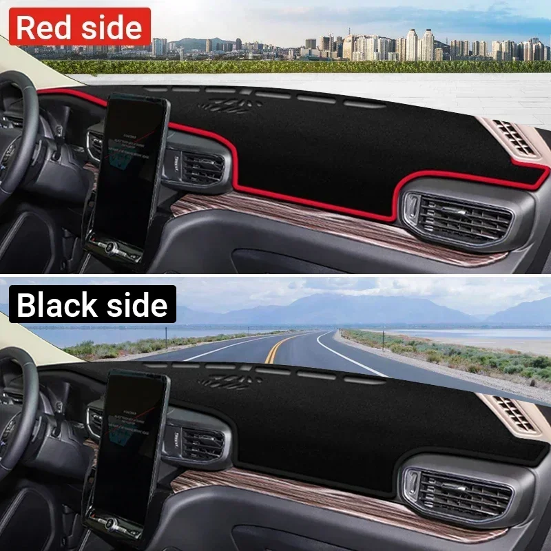 Car For Ford Explorer MK6 2020 2021 2022 Dashboard Mats Sun Shade Pads Avoid Light Cover Anti-UV Carpets Interior Accessories view 3