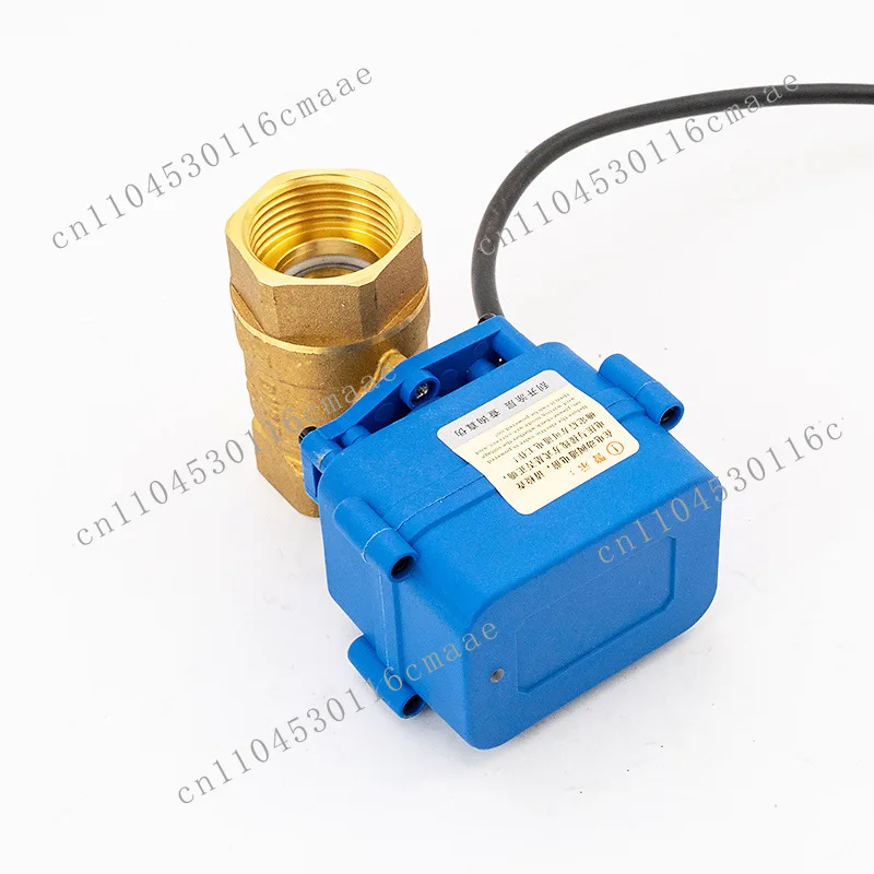 Metal miniature electric valve, ball valve brass electric valve two-way drain valve DN15 DC9-24V