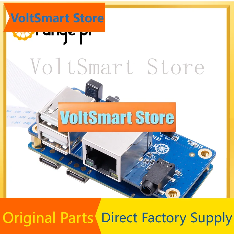 VoltSOrange Pi Zero 2 W 4G+Extension Board+Power Supply Mini PC WiFi5+BT5.0 DDR4 H618 Orange Pi Zero 2W SBC Single Board Compute