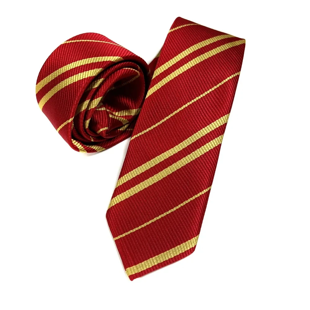 Gestreepte stijl stropdas Magic Academy stropdas voor cosplay Halloween Party kostuum Unisex verstelbaar feestcadeau