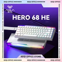 AULA Hero 68HE-Teclado mecánico con interruptor magnético, deportes electrónicos, 8K, RGB, intercambio en caliente, con cable, Juegos de PC, teclado personalizado, accesorios, regalos