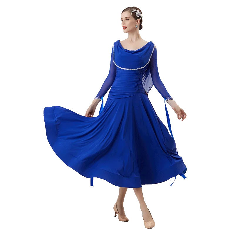 M-22114 Tailor-made International Standard Dance Costumes Modern Dance Performance Dress Women's Stage Performance Dress