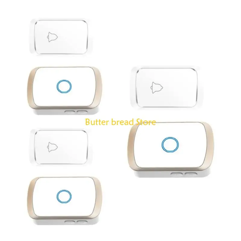 W89C Дверные колокольчики беспроводной дверной звонок Объемные дверные колокольчики для офиса