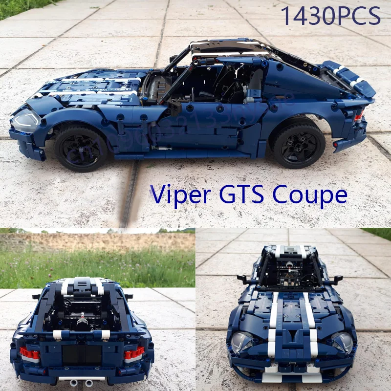 

New MOC Viper GTS Blue City Champions Super Sport Racing Car Building Blocks Model 42154 DIY Assembly Bricks Children Toy Gifts