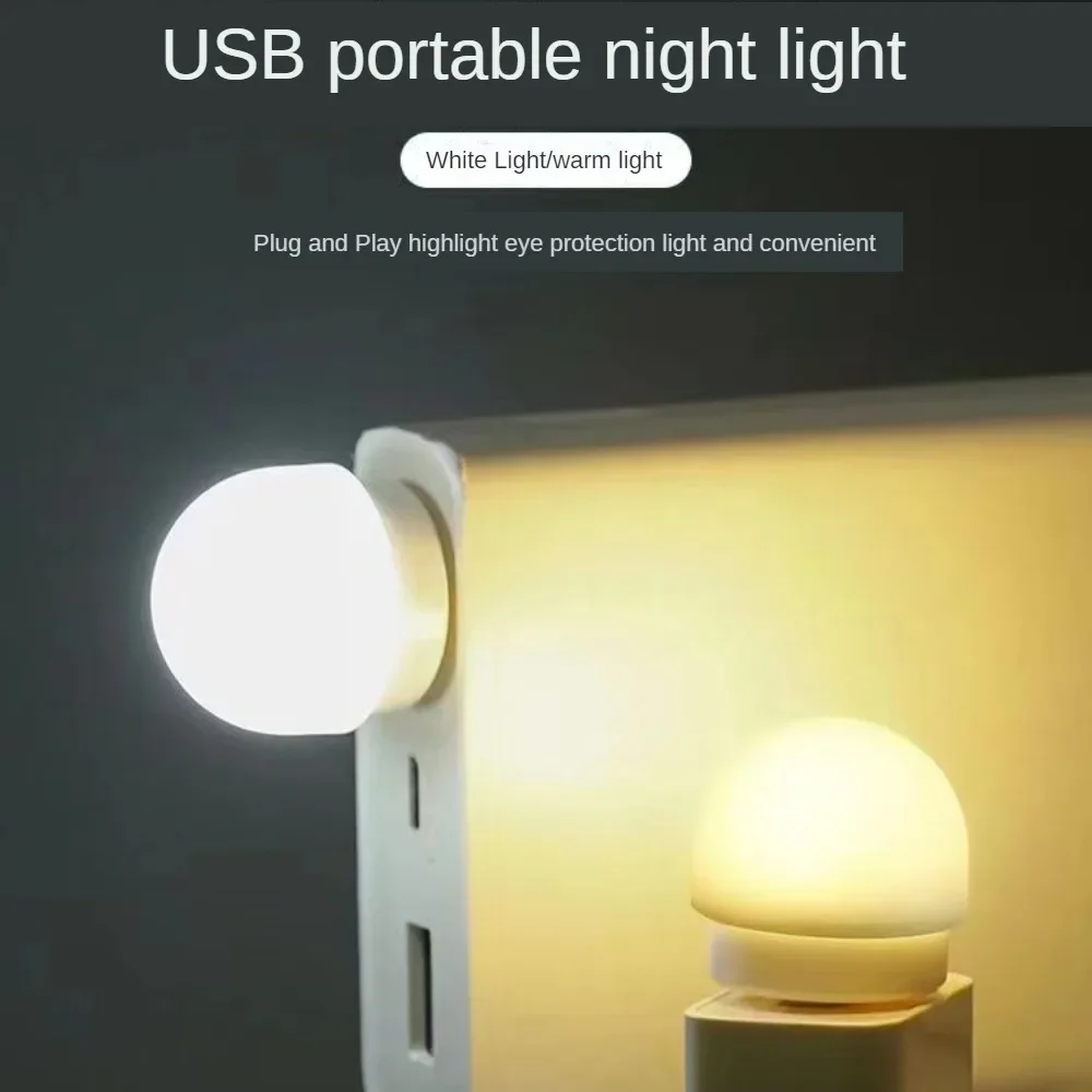 Mini USB Night Light lampada portatile per la protezione degli occhi lampada da comodino per dormitorio con luce portatile Super luminosa