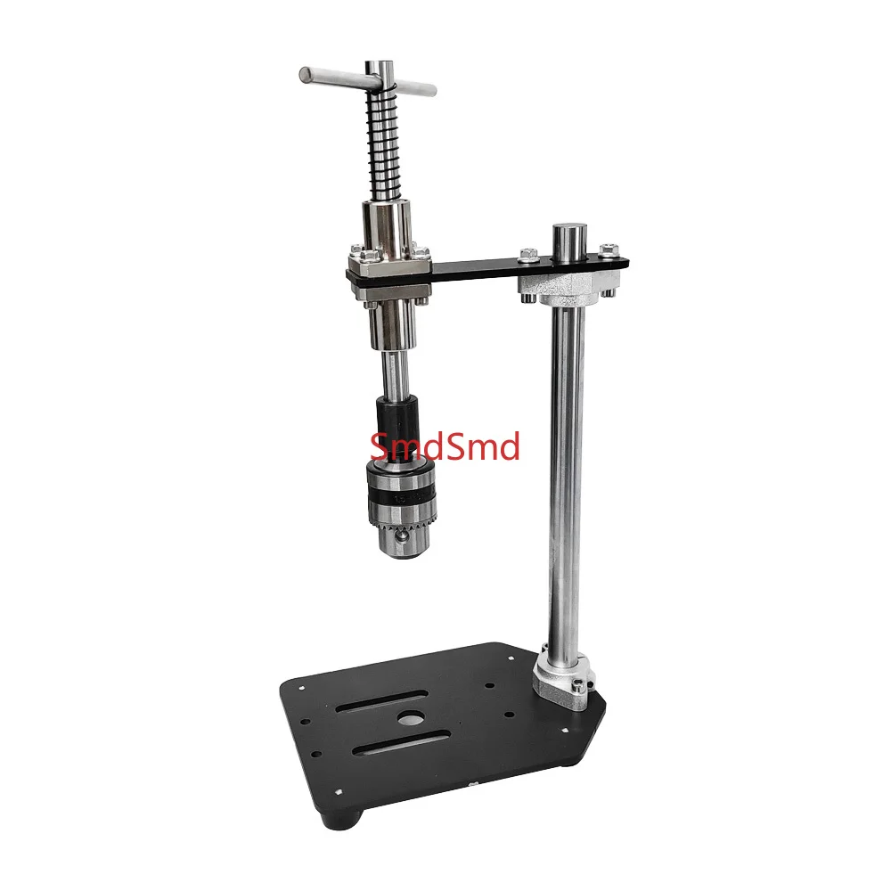 Manual Tapping Machine Small Vertical Desktop Tapper Adjustable T-Handle Tap Holder Wrench B12 1.5-10MM Chuck