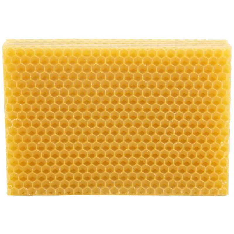A21Q -30Pcs Honeycomb Foundation Bee Wax Foundation Sheets Paper Candlemaking Beeswax Flakes Beekeeping Tool