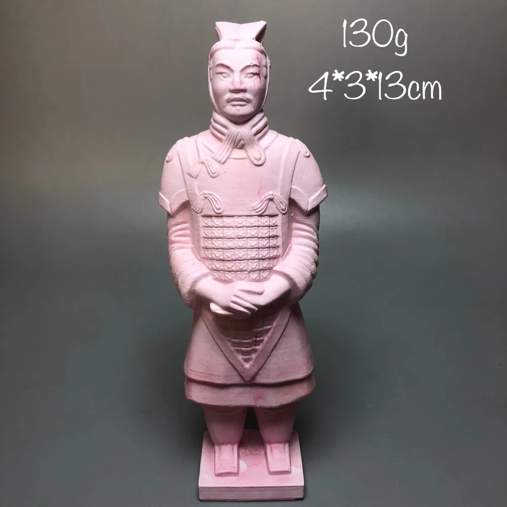 Qin Dynasty Terracotta Army Soldier Sculptures Plaster Statue Blank White Model Desktop Decoration Ornament Figurine Gift