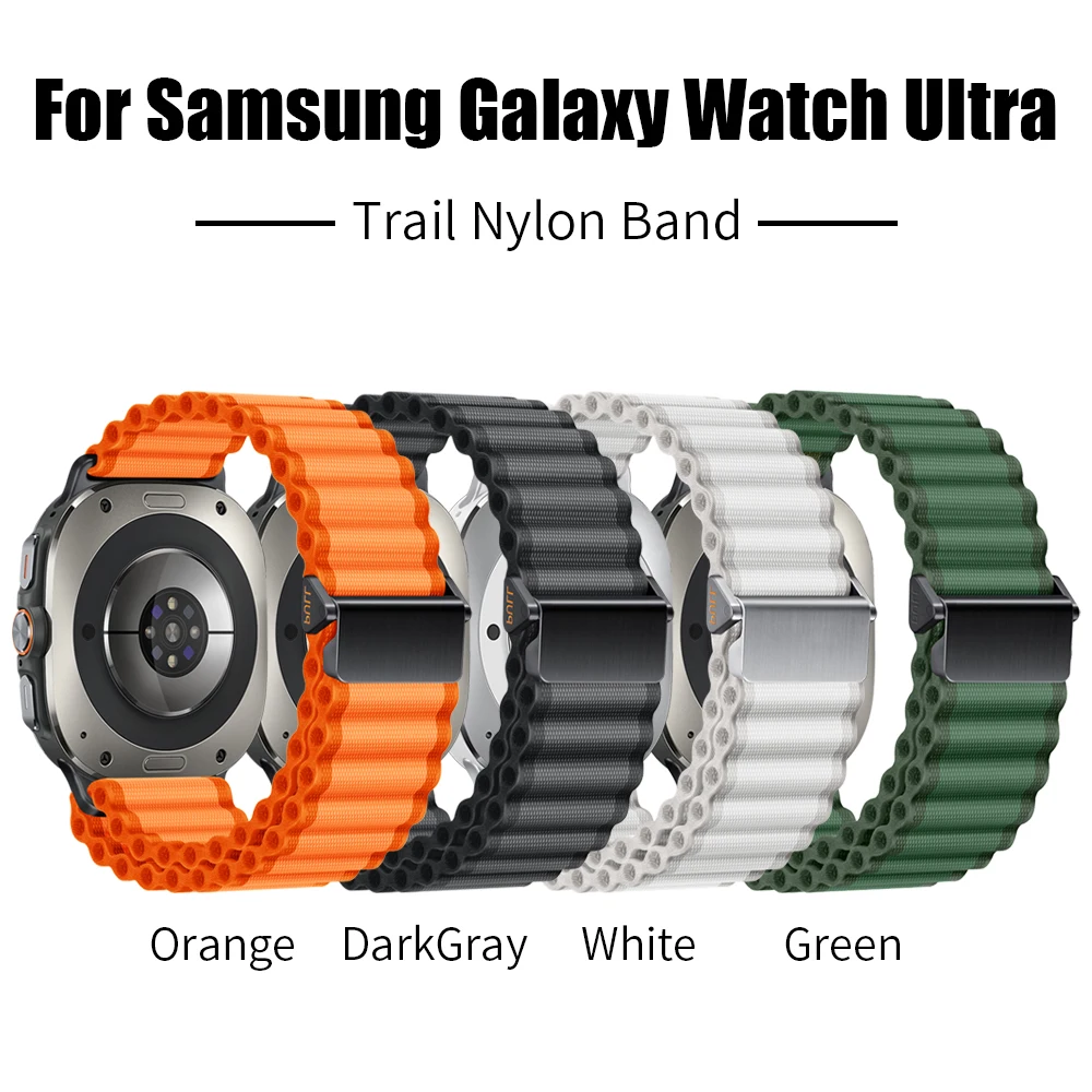 Sport Trail Nylon Loop Strap For Samsung Galaxy Watch Ultra Band For Galaxy Watch Ultra 47mm 1:1 Woven Watchband Bracelet