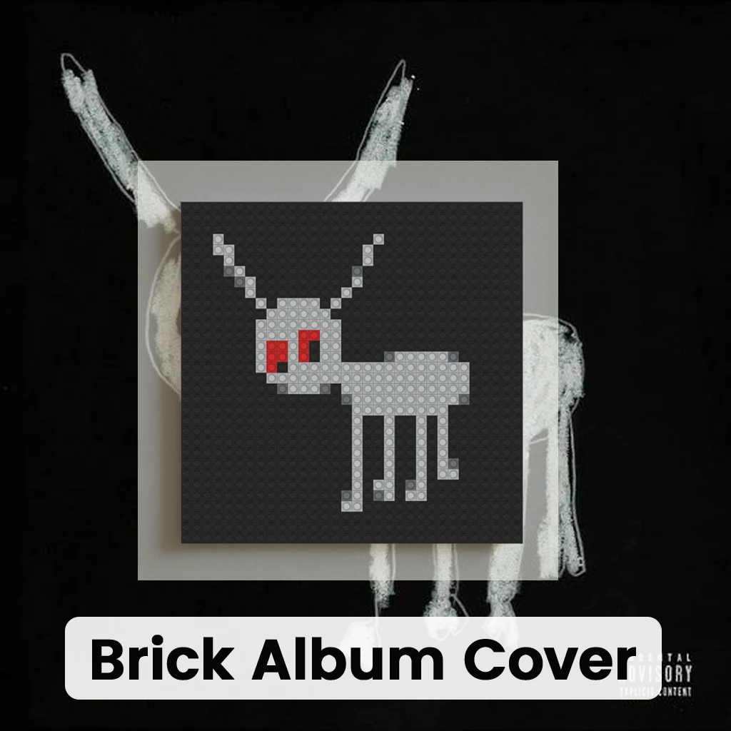 

Drake Album Cover Pixel Art Building Blocks Hip Hop Rap R&B Music Fans Collection Home Wall Decor Gift