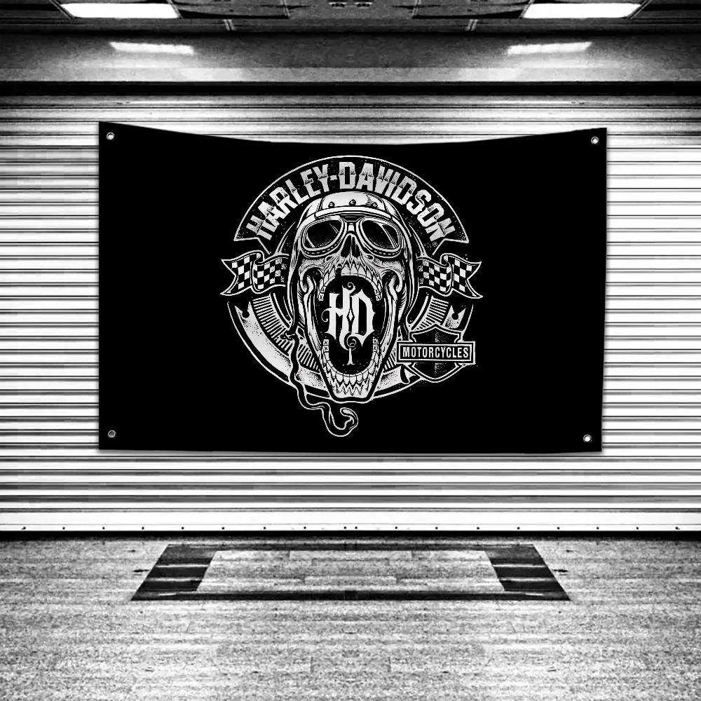 Flag to Hang Flags for Rooms Banner for Bedrooms Garage Decoration Tapestry N-Harley-Davidsons-t Funny Flag on the Wall Items