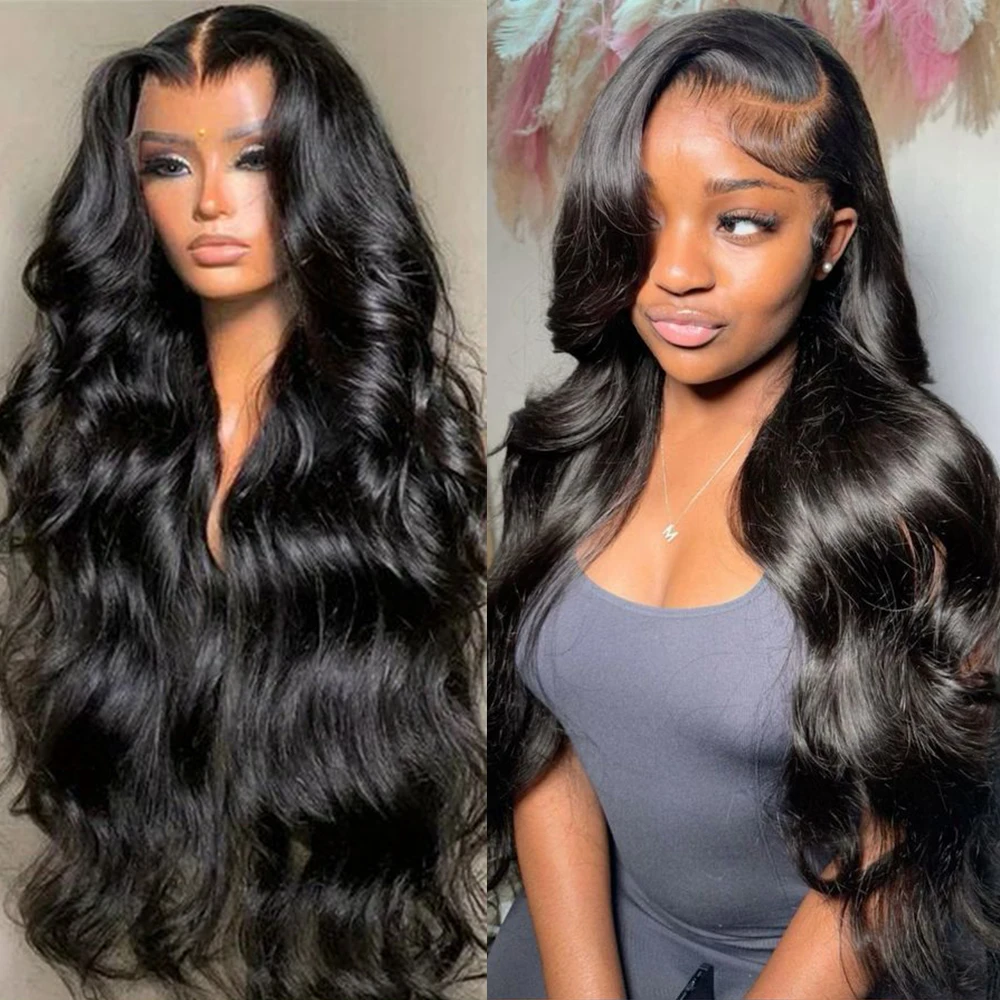 

32 34inch 360 Body Wave Lace Front Wig 180% Density Human Hair Pre Plucked Remy Human Hair 13x4 13x6 Lace Frontal Wigs For Women