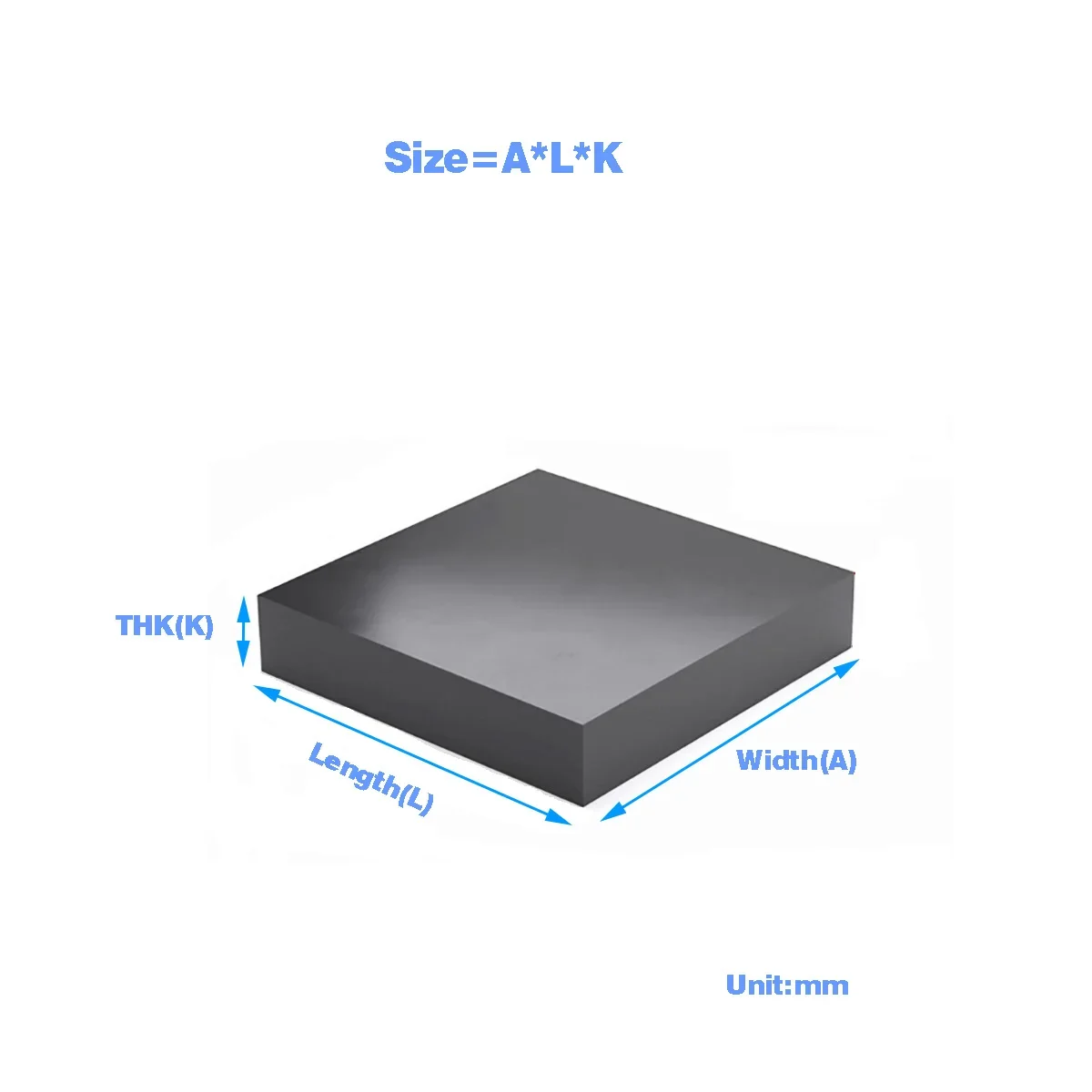 

Black Shock-Absorbing Pad/Insulated High Elasticity Cushioning, High-Temperature Resistant, Thickened Industrial Rubber Block