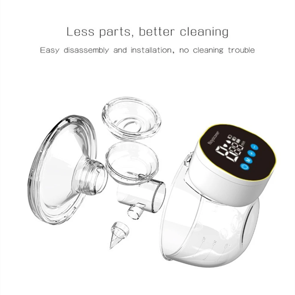 Invisible Electric Breast Pump Intelligent Painless and Silent Breast Low Noise Anti-Backflow Comfort Milk Collector