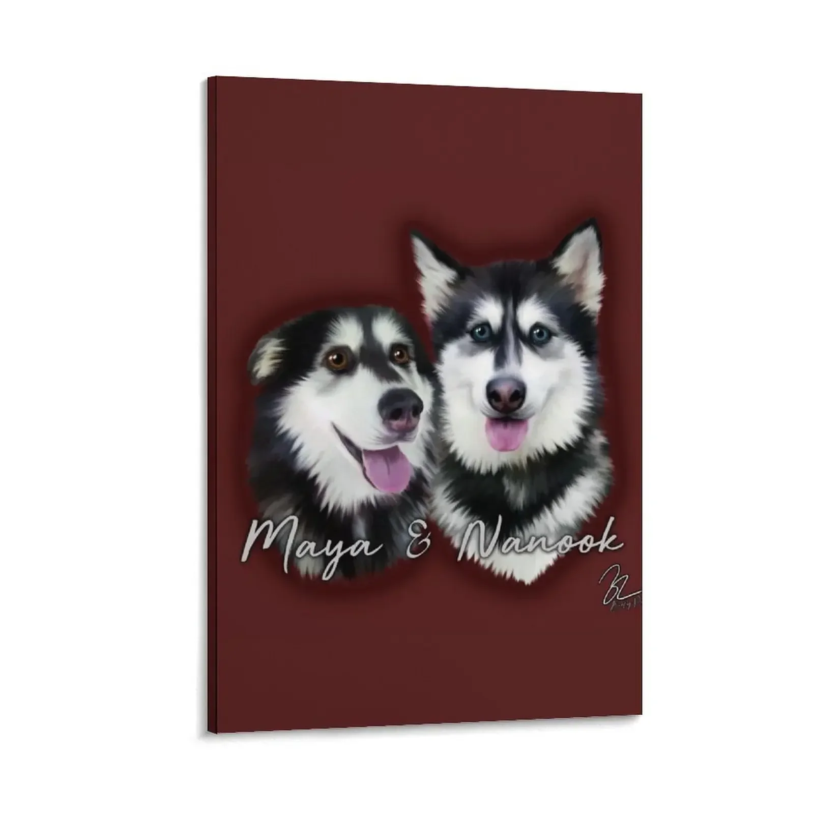 

S Dogs Canvas Painting office decoration wall frame for living room Wall posters