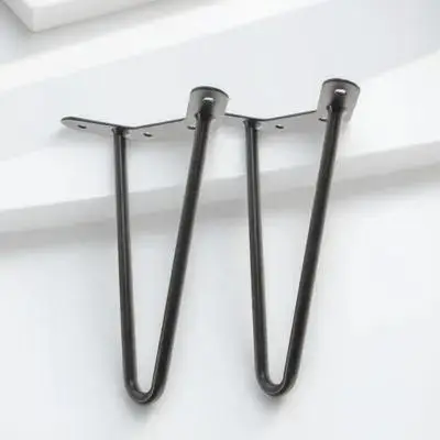 Hairpin Legs 2pcs Metal Furniture Legs for Coffee Table Desk Bench End Table Adjustable Support