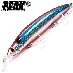 PEAK Tungsten Sea Fishing Lure 110mm Sea Jerkbait Floating Minnow Long Casting Wobblers Hard Swimbait Fishing Tackle For Seabass