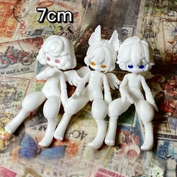 New Mini Bjd Doll (Random Eyeballs), about 7cm Height,3D Printing,Rough Grinding, No Makeup