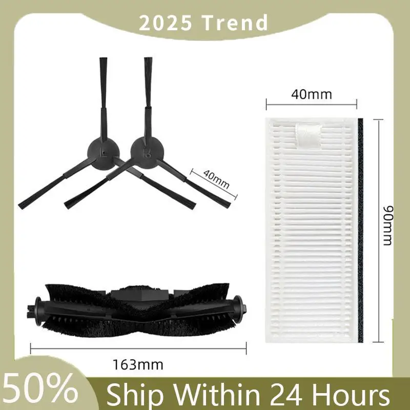 فرشاة رئيسية فرشاة جانبية فلتر Hepa استبدال أجزاء الملحقات صالح ل Tikom G6000/G7000 ل Thamtu G11 جهاز آلي لتنظيف الأتربة