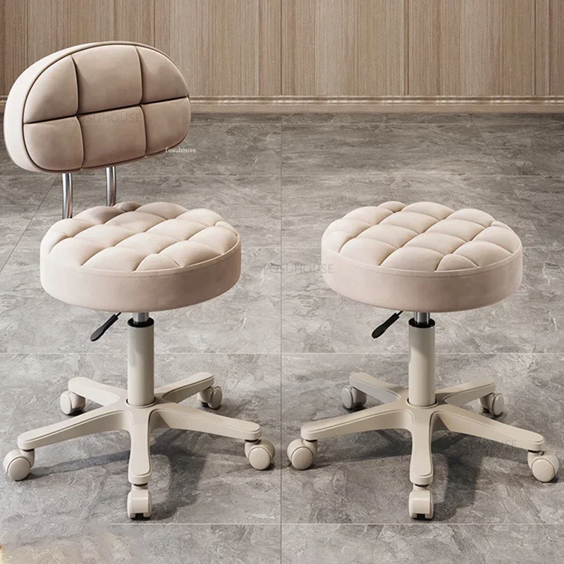Simple Barber Chairs Beauty Salon Special Lifting Swivel Chair Barber Shop Round Stool Modern Salon Furniture Home Makeup Chair